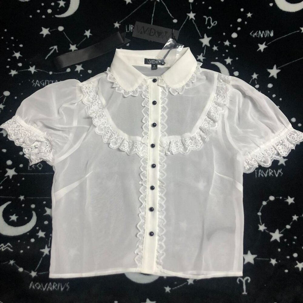 Dolls Kill In Conclusion Chiffon Top